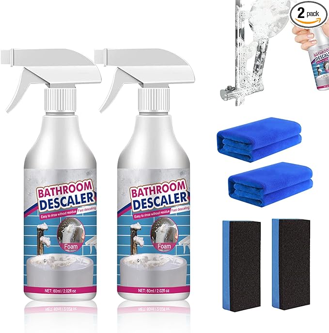 2PCS Bathroom Descaler Foam Cleaner, Stubborn Stains Cleaner, Bath-room by Unknown