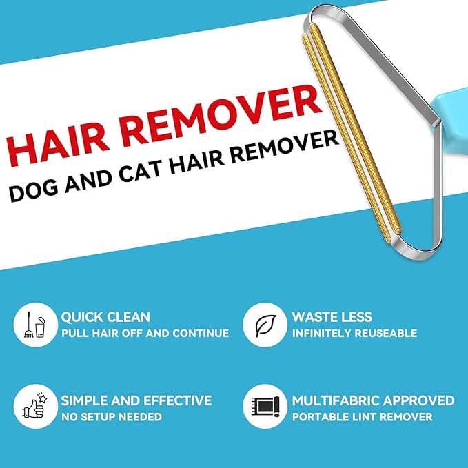 Pet Hair Remover, Dog and Cat Hair Remover, Wool Hair Remover, Carpet Rake - Image 7