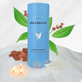 Sandalwood Scented White Pearled Candle 18oz Luxury Sand Candle Granulated Wax by ZECHKAVAA