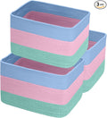Hopegiver Woven Storage Baskets 15x11x10 Inch, 3 Pack Collapsible Cube Storage by HOPEGIVER