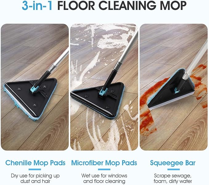 20 Feet High Ceilings Baseboard Wall Cleaner Mop - Image 4
