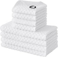 Fintale 100% Cotton Kitchen Towels and Dishcloths Set, 12 x 12 & 15 x 25 Inches by Fintale