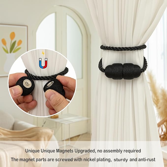 Magnetic Curtain Tiebacks - Image 3