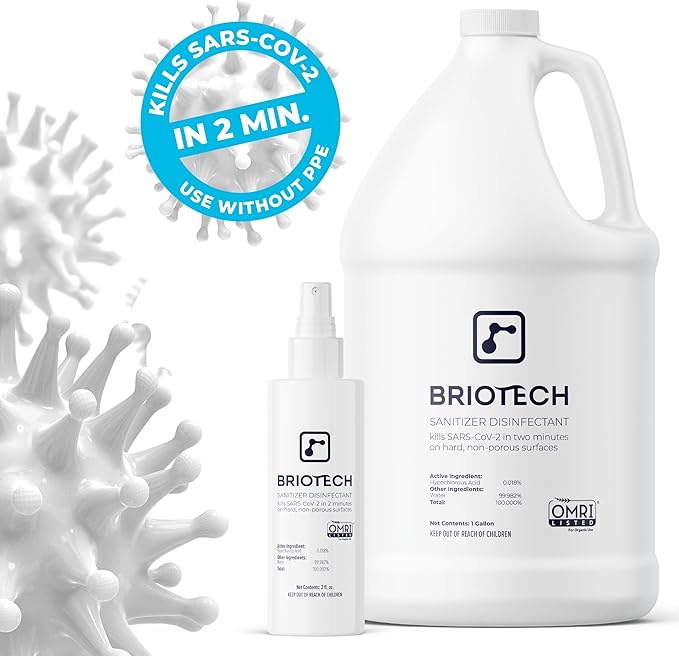 BRIOTECH Sanitizer Disinfectant Hypochlorous Spray, Kill 99.99% of Viruses & - Image 5