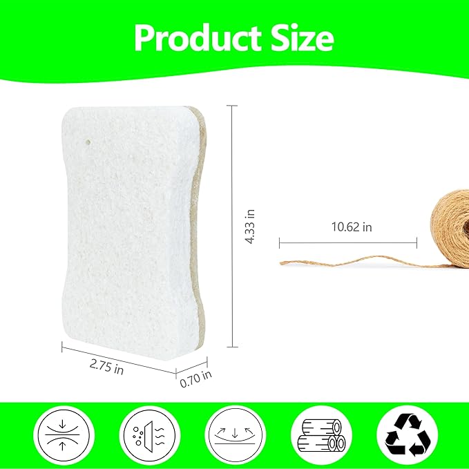 Organic Compostable Biodegradable Cellulose Sponges - Image 3