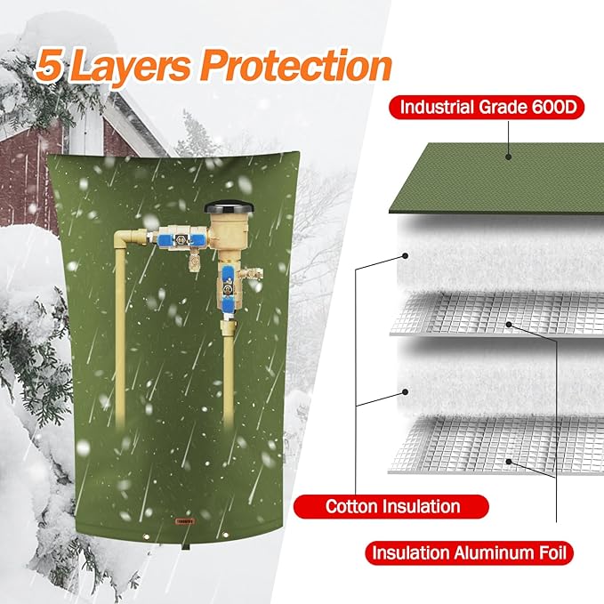 TOHONFOO Backflow Preventer Pipe Insulation Cover - Image 5