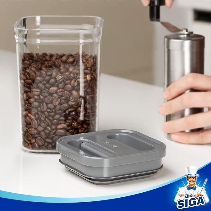 MR.SIGA 4 Pack Airtight Food Storage Container Set, BPA Free Kitchen Pantry - Image 4