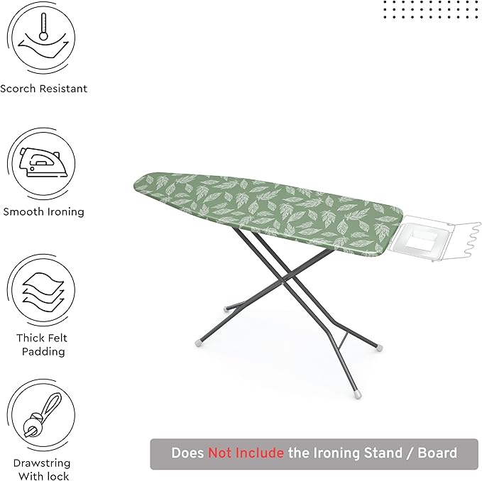 Encasa XO Ironing Board Cover and Pad 57"x22" - Image 3