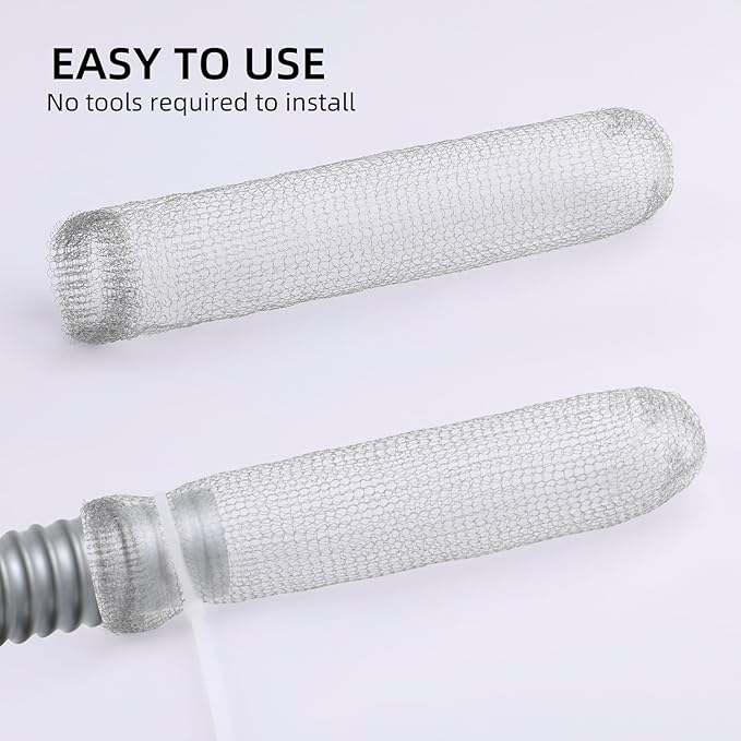 24PCS Lint Traps for Washing Machine, Stainless Steel Mesh Snare Trap Washer - Image 5