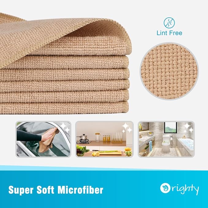 Orighty Microfiber Cleaning Cloth, 12 Pack Microfiber Towels - Image 2