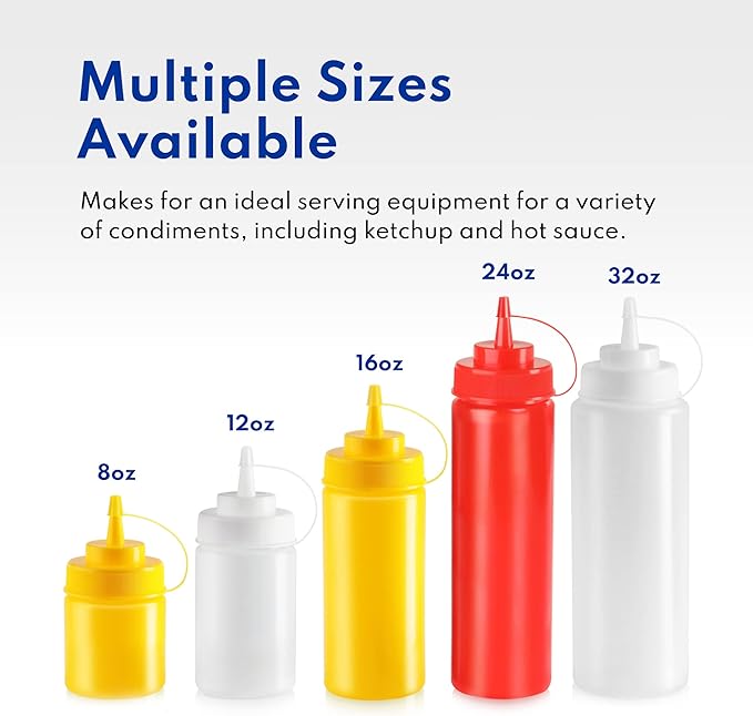 New Star Foodservice 26528 Plastic Squeeze Bottles - Image 6