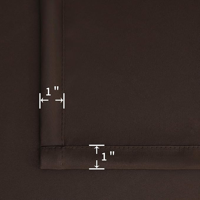 BGment Brown Blackout Curtains for Kitchen Cafe Window - Image 6