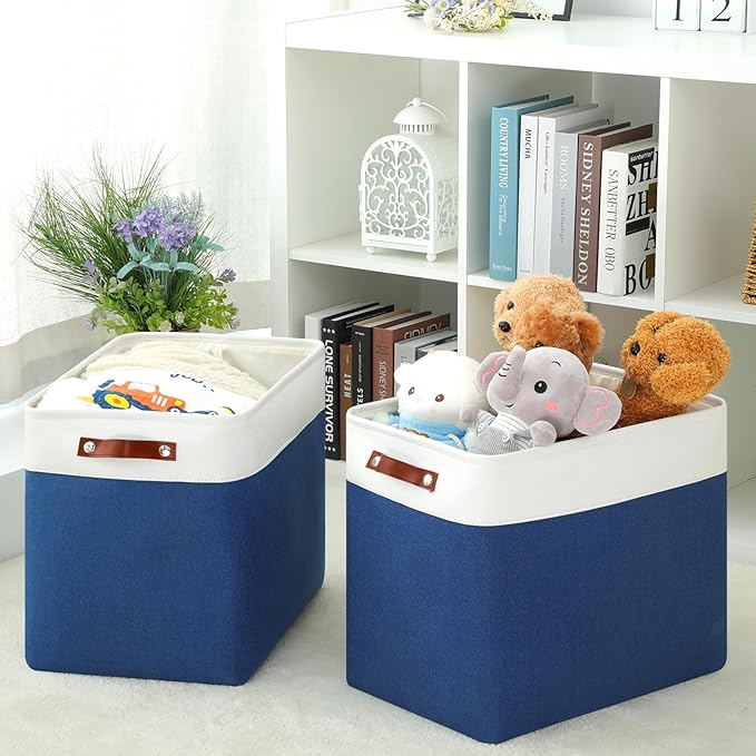 DULLEMELO Extra Large Storage Baskets, Fabric Storage Bins - Image 4