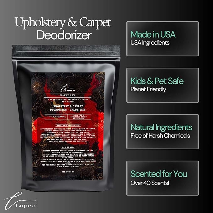 Baccarat Carpet Freshener Powder Refill 36 oz | Powerful Odor Eliminator - Image 5
