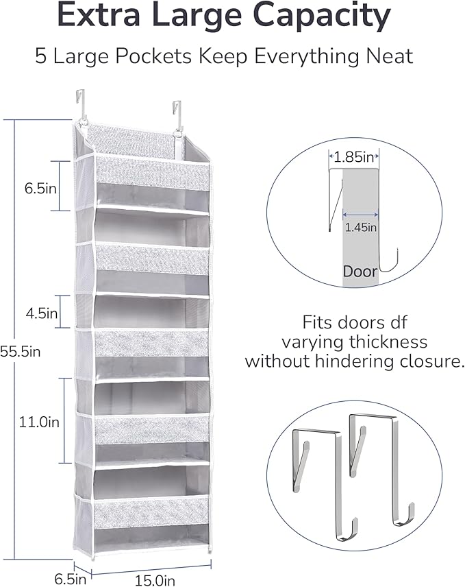 ULG 1 Pack Over Door Organizer - Image 3