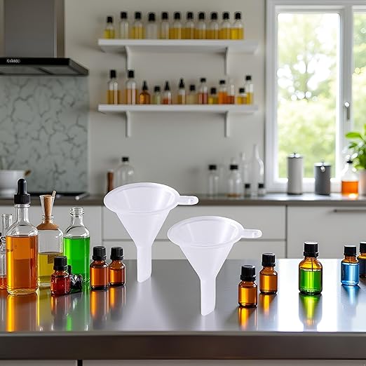 2 Pcs Mini Clear Plastic Funnel - Image 2