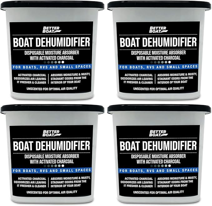 Moisture Absorber and Boat Dehumidifier, Charcoal Odor Remover by BetterBoat