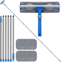 20 Feet+ High Reach Window Squeegee, 2-in-1 Window Cleaner Tool by Mitclear
