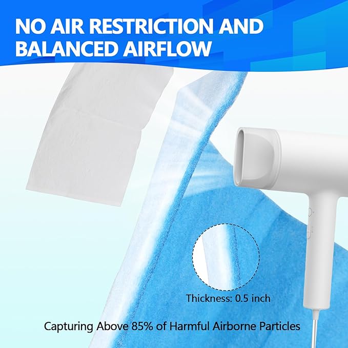 16" x120" Air Vent Filters, Cut to Fit Air Filter, MERV 8 Triple Vent Filter - Image 4