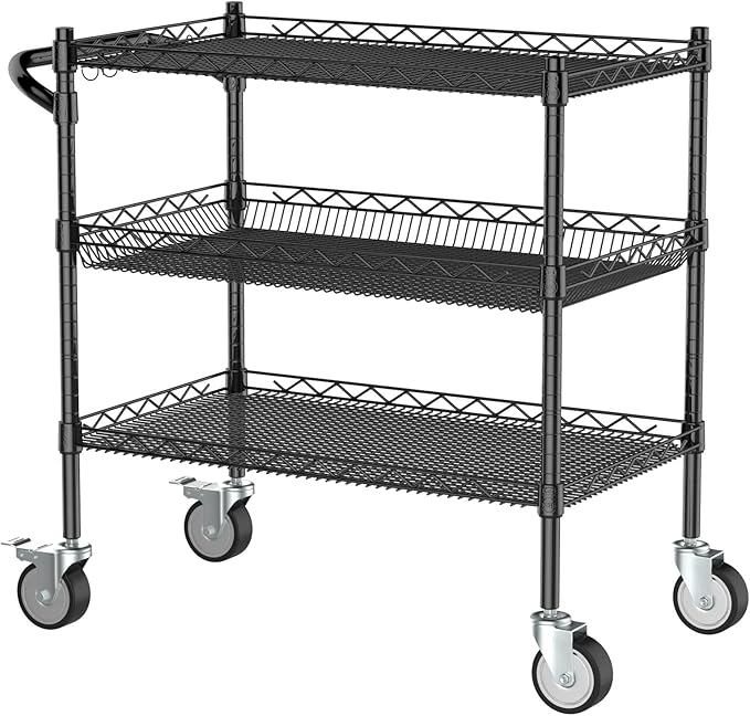 Leteuke 3 Tier Rolling Carts - Image 8