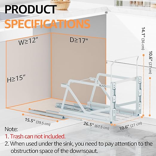Pull Out Trash Can Under Cabinet Kit - Image 2
