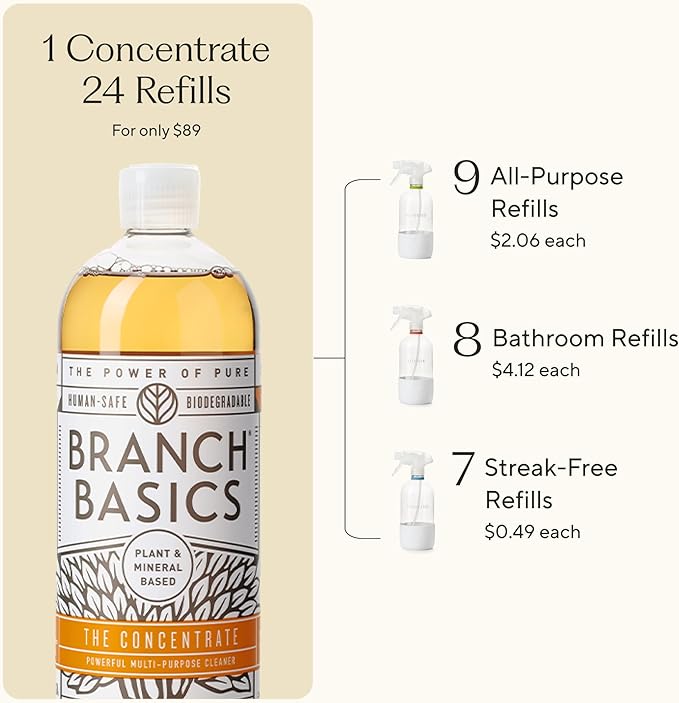 Branch Basics Cleaning Essentials Kit in Glass: All Purpose Cleaner and - Image 6