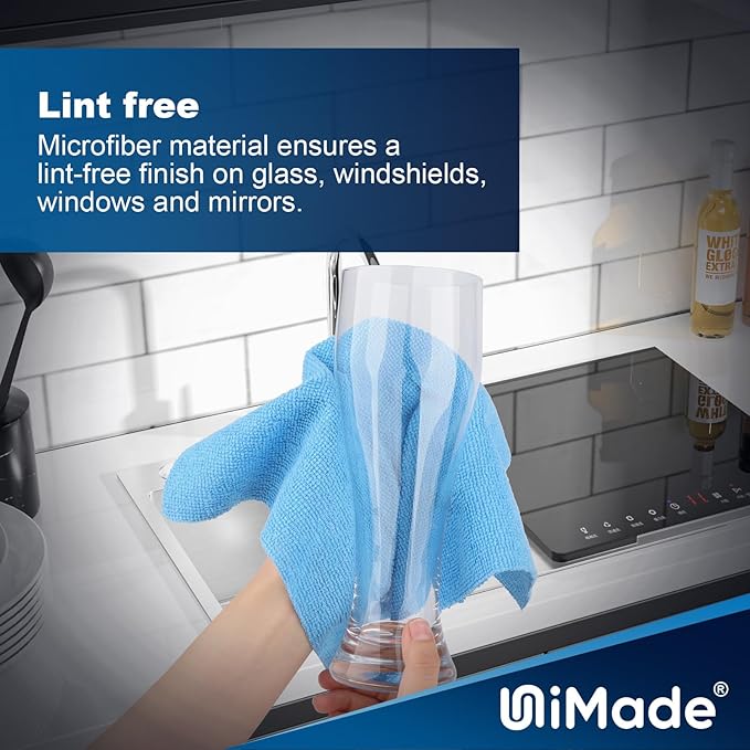 Shop Towels, 100 Sheets Microfiber Cleaning Cloth Commercial Grade Washcloths - Image 5