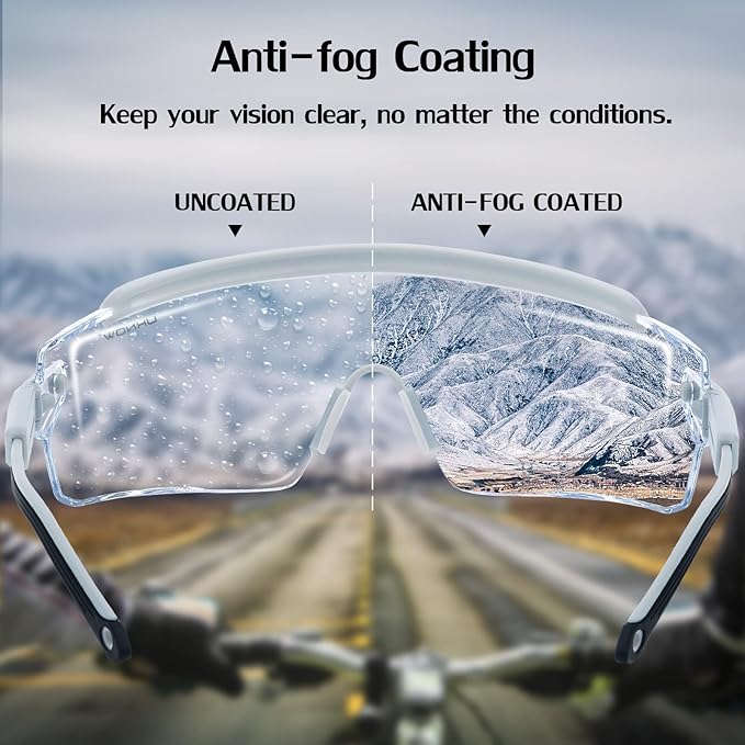 UKNOW Safety Goggles Over Glasses, Safety Glasses Anti Fog Wraparound Eye - Image 2