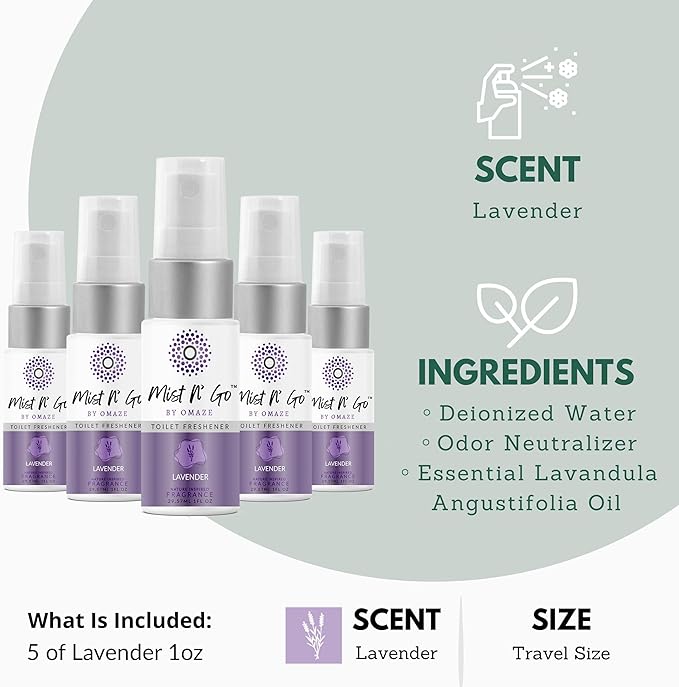 Mist N’ Go by Omaze Travel Bathroom Spray - Image 2