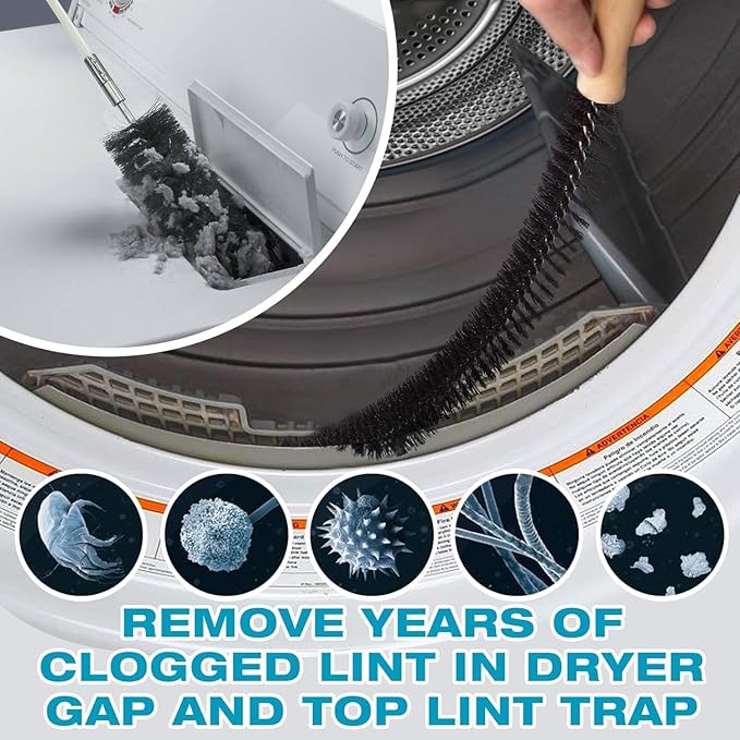 Sealegend 47-Piece 40-Feet Dryer Vent Cleaner Kit, Dryer Cleaning Tools - Image 5