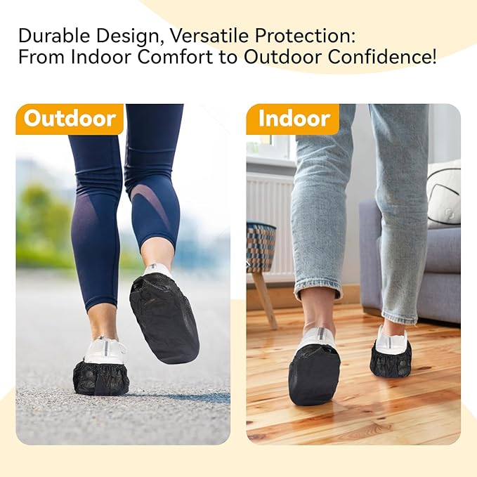 100Pcs Shoe Covers Disposable Non Slip, Large Size Non-Woven Boot Covers - Image 6