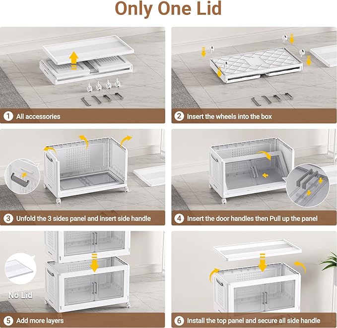 BROVIEW 324 Qt Plastic Storage Bins - Image 7
