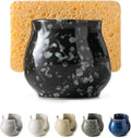 Kitchen Sponge Holder, Ceramic Dish Sponge Holder Kithen Sink Organizer by LAUCHUH