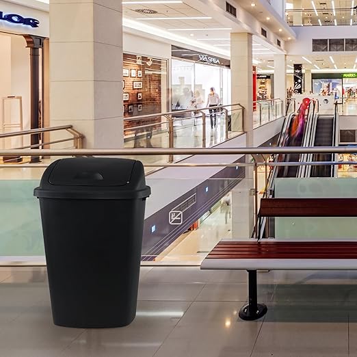 13 Gallon Plastic Trash Can - Image 5