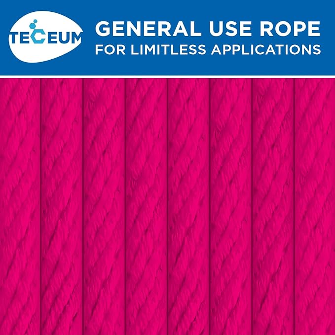 TECEUM Cotton Rope 3/16” – 100 FT – Strong All-Purpose Braided Rope – Natural - Image 9