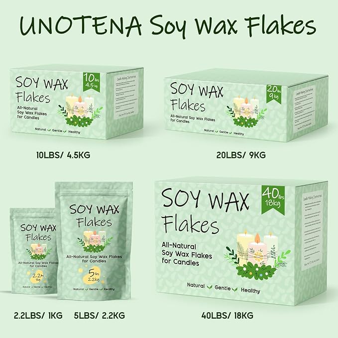 UNOTENA Soy Wax Flakes for Candle Making, Natural Candle Wax, Farm-Sourced - Image 7