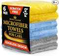 Edgeless Microfiber Towels for Cars – 6pk by MightyCleaner