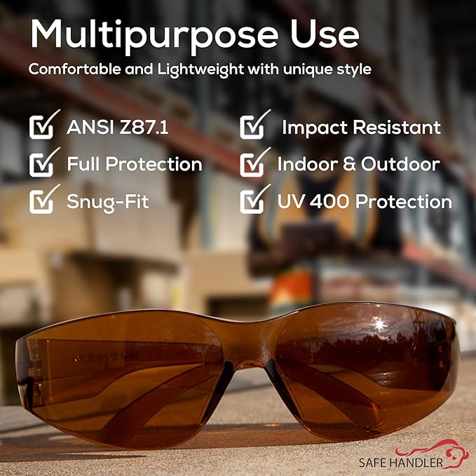 SAFE HANDLER Hyline Anti-Fog Color Safety Glasses Variety, Impact Resistant - Image 7