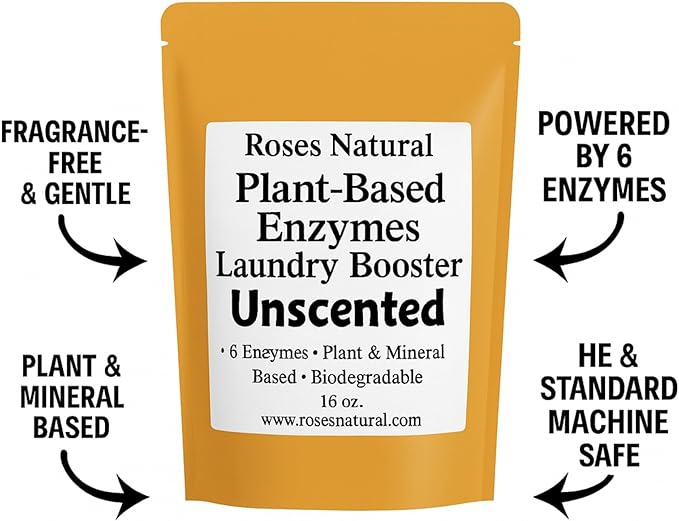 Natural Enzyme Laundry Booster – Unscented | 6 Enzymes | Fragrance-Free | - Image 4