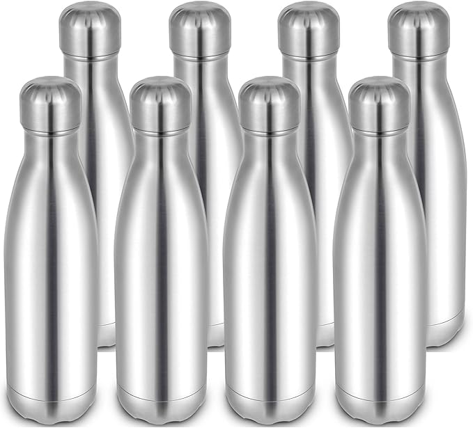 17oz Cola-Bottle Shaped Stainless Steel Leak-proof Water Bottle, Double Wall by Unknown