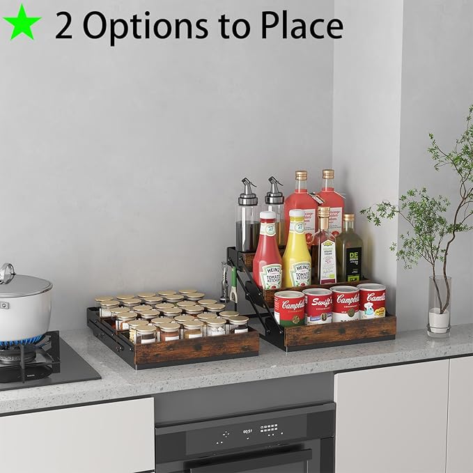3 Tier Foldable Spice Rack Organizer - Image 5