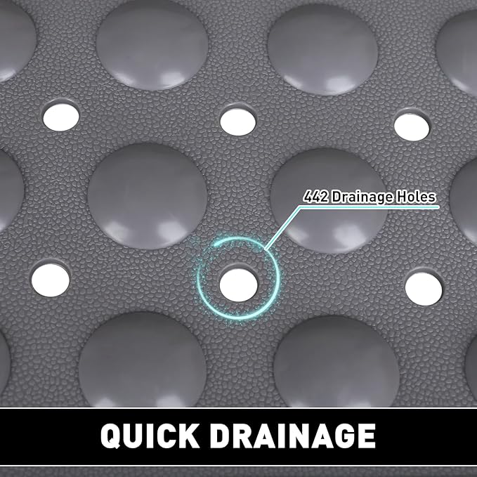 Shower Mat Non Slip: 47.2 x 31.5 Inch Extra Large TPE Shower Mats - Image 5