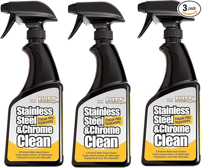 Flitz Stainless Steel & Chrome Clean - 16oz Bottle by FlitzInternationalLTD