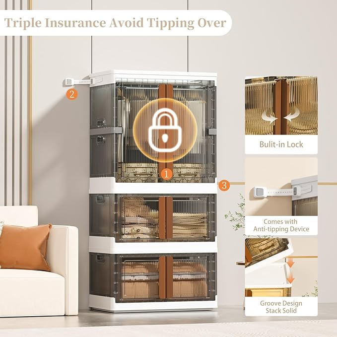 HAIXIN Closet Organizers and Storage, Collapsible Clothing Storage - Image 5