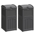Flamaker 30 Gallon Trash Can, Resin Outdoor Garbage Can by Flamaker