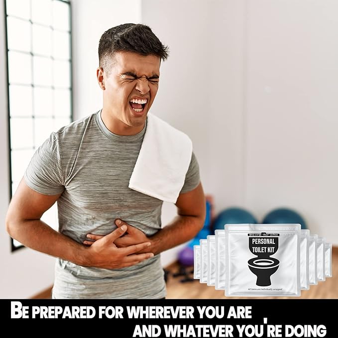 Personal Toilet Kit To Go – 10 Pack | Disposable Public Restroom Kit | - Image 3