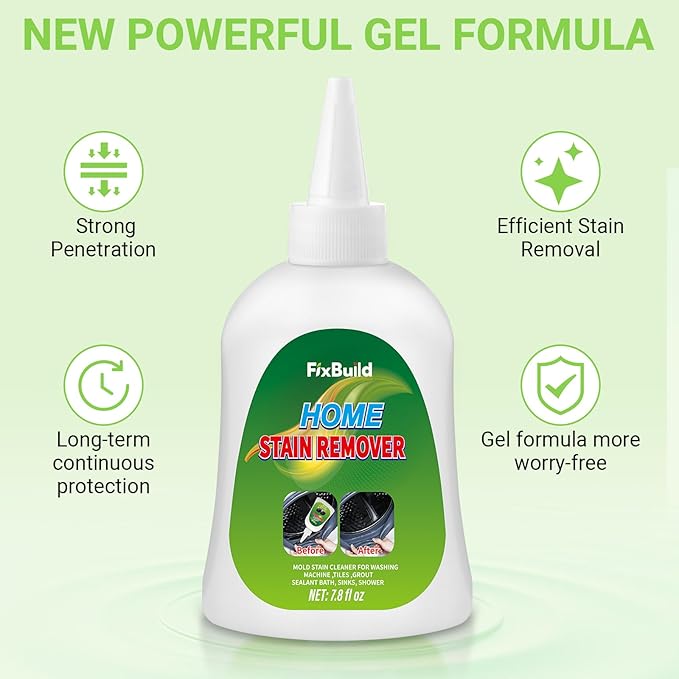 Home Remover Gel, Heavy Duty Stain Cleaner, Washer Rings and Caulk, 7.8 FL OZ - Image 6