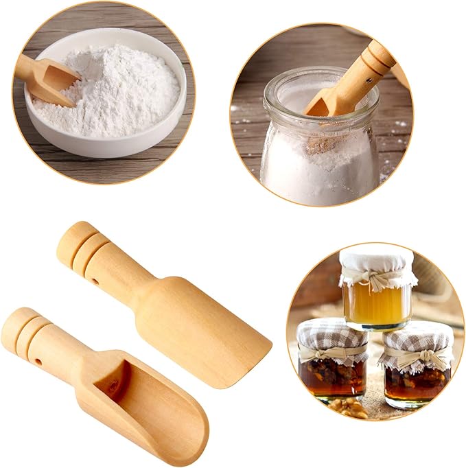 20pc Mini Wooden Spoons，Mini Bamboo Spoons - Image 3