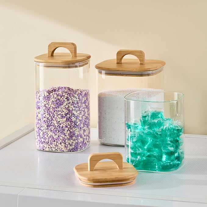 Sweejar 2 qt Glass Food Storage Jars - Image 5