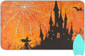 Orange Halloween Bat Castle 01 Ironing Mat by Tatenale